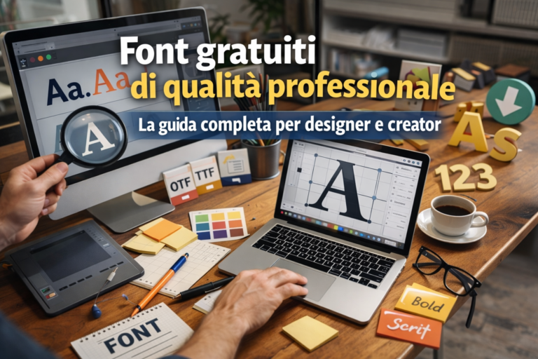 Font gratuiti di qualità professionale: la guida completa per designer e creator